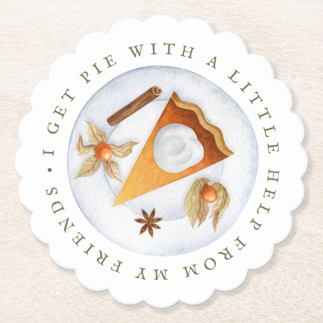 Vänner som ger mig Paj hjälp från mina vänner Underlägg Papper (Framsida)