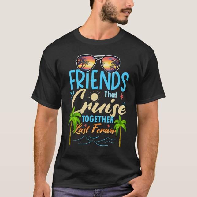 Vänner som kryssade ihop förra Frakten Cru T Shirt (Framsida)