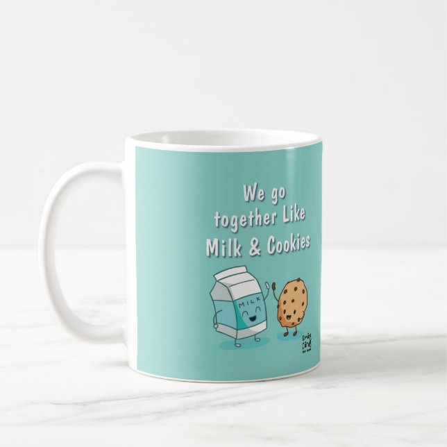 Vänner som mjölk och kaka kaffemugg (Vänster)