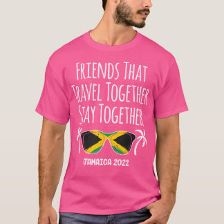 Vänner som reser tillsammans Jamaica Girls Resa 20 T Shirt
