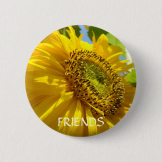 Vänner SUNFLOWERS Buttons Sun Flower-KNAPPgåvor Knapp