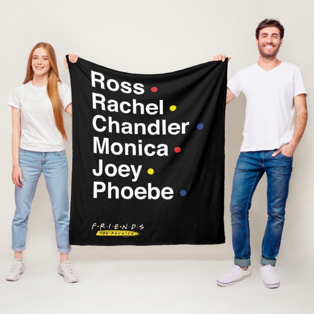 VÄNNER™ | Tecken Namn Fleecefilt (På plats)