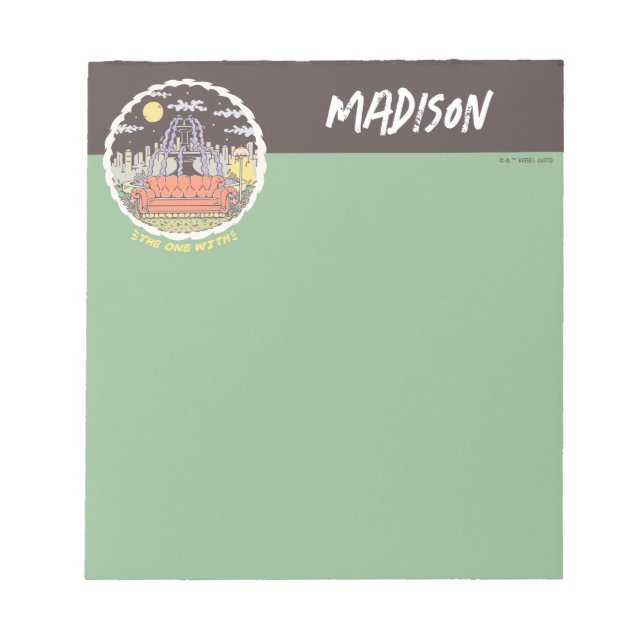 VÄNNER™ | TECKNAD FONTÄN ANTECKNINGSBLOCK (Framsida)