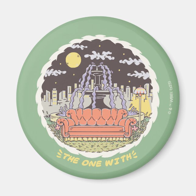 VÄNNER™ | TECKNAD FONTÄN MAGNET (Framsidan)