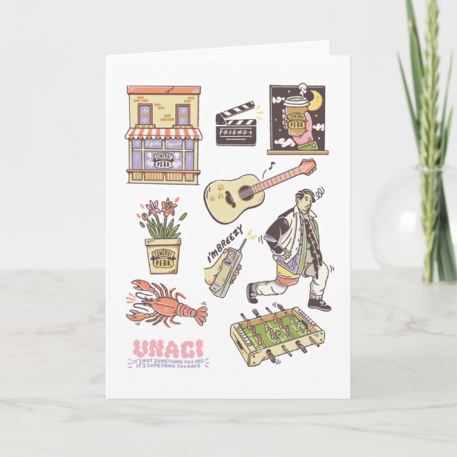 VÄNNER™ | Tecknad-ikonbild Kort (Framsida)