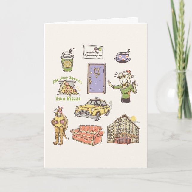 VÄNNER™ | Tecknad-ikonbild Kort (Framsida)