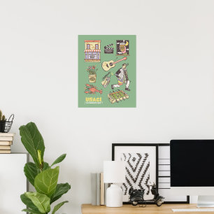 VÄNNER™ Tecknad-ikonbild Poster