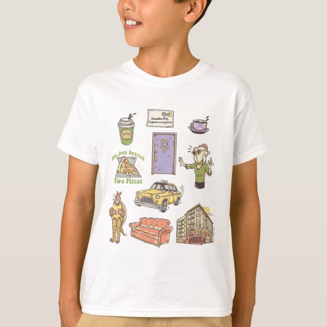 VÄNNER™ | Tecknad-ikoner Bild 1 T Shirt (Framsida)