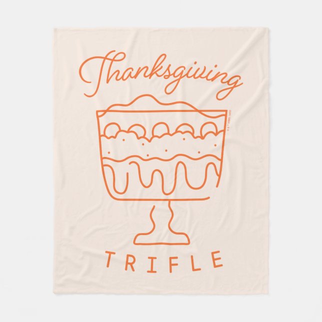 VÄNNER™ | Thanksgiving Trifle Fleecefilt (Framsidan)