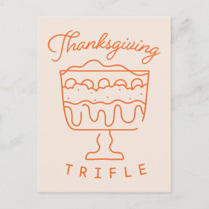 VÄNNER™ Thanksgiving Trifle Inbjudan Vykort