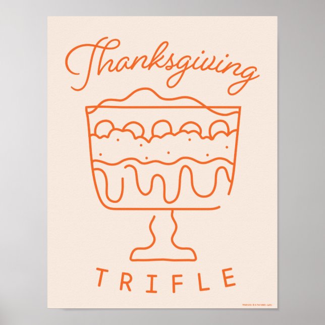 VÄNNER™ | Thanksgiving Trifle Poster (Framsidan)