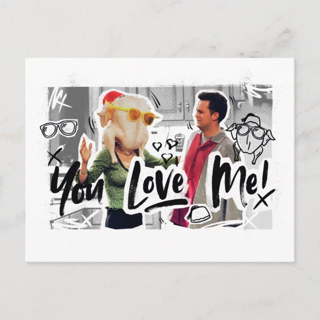 VÄNNER™ | Thanksgiving Turkiet Head Monica Inbjudan Vykort (Framsida)