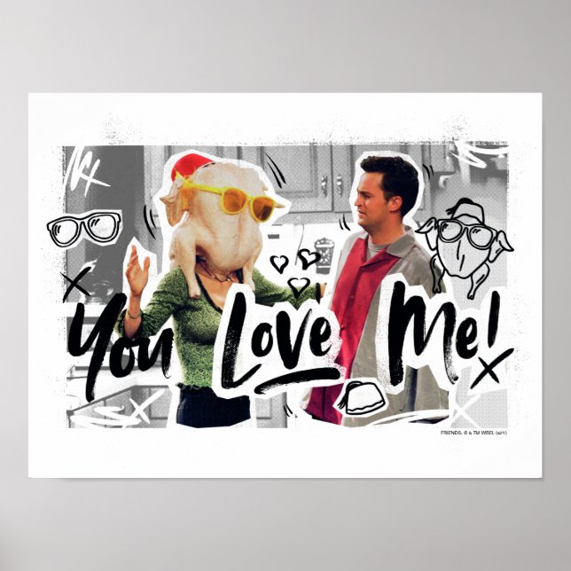 VÄNNER™ | Thanksgiving Turkiet Head Monica Poster (Framsidan)