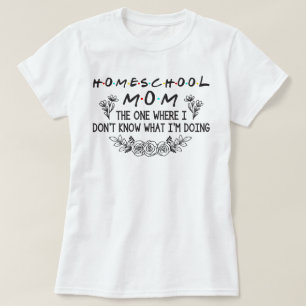 Vänner Théenne Christian Homeschool Mamma Gift T Shirt