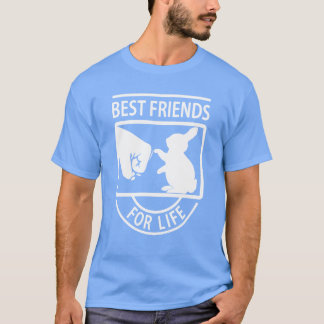 Vänner till Bunny Best Friends for Life Rabbit Äls T Shirt