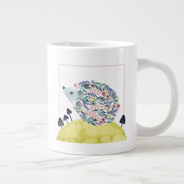 Vänner till Clementine | Folk Art Hedge Hog Jumbo Mugg (Höger)