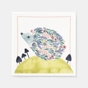 Vänner till Clementine   Folk Art Hedge Hog Pappersservett