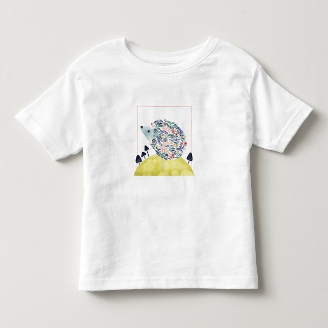Vänner till Clementine | Folk Art Hedge Hog T Shirt (Framsida)