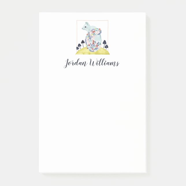 Vänner till Clementine| Folkkonsekorre Post-it Block (Framsida)