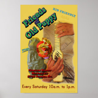 Vänner till gammal marionett poster
