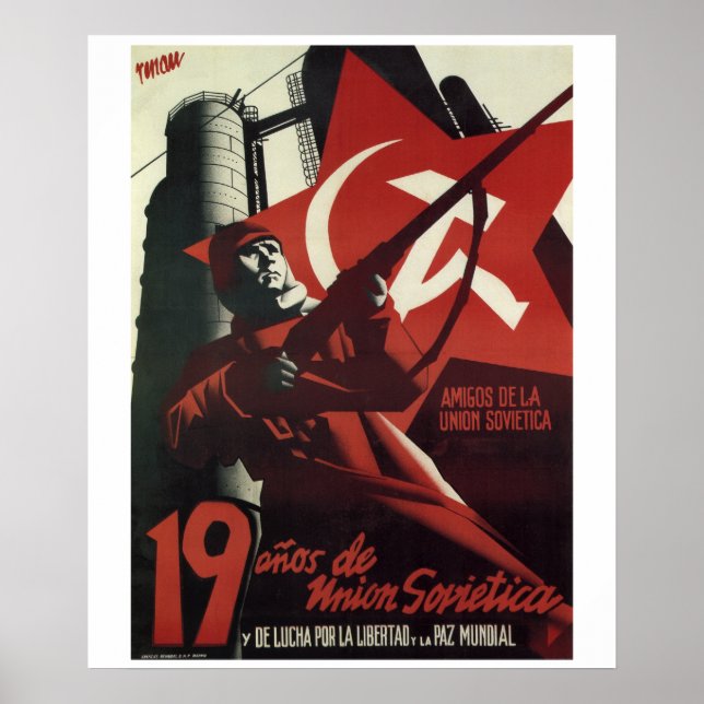 Vänner till Sovjetunionen_Propaganda Poster (Framsidan)