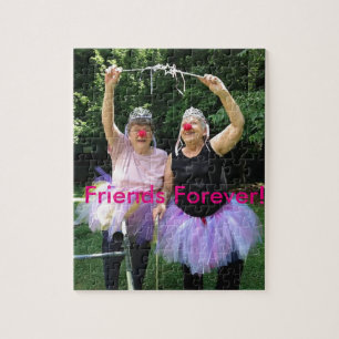 Vänner + Tutus = roligttider Pussel