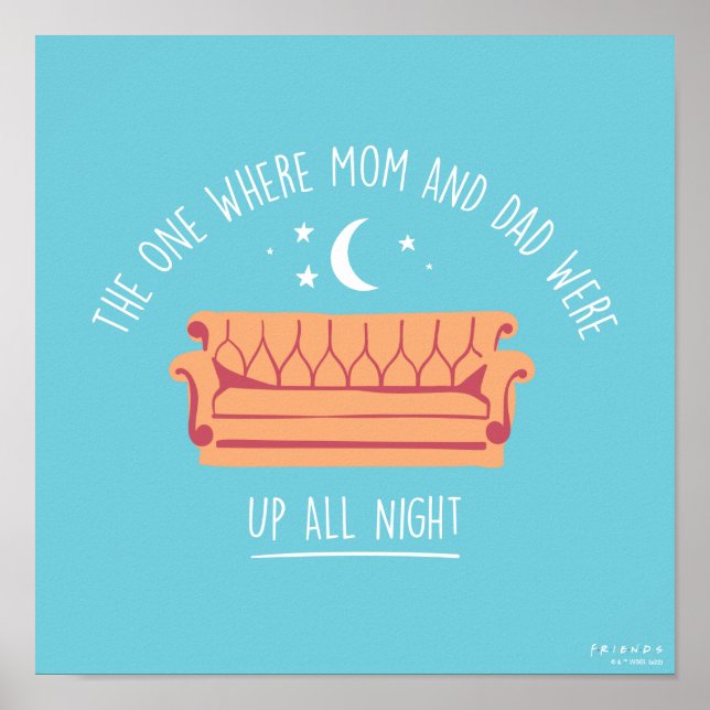 VÄNNER™ | Upp hela natten Poster (Framsidan)