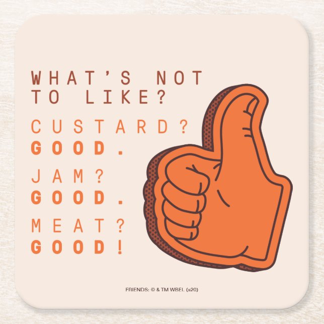 VÄNNER™ | Vad är inte som? Underlägg Papper Kvadrat (Framsidan)