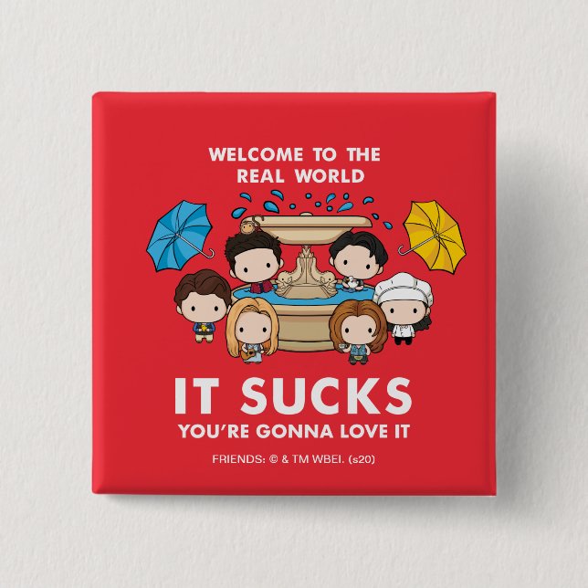 VÄNNER™ | Välkommen till Real World Chibi Knapp (Framsida)