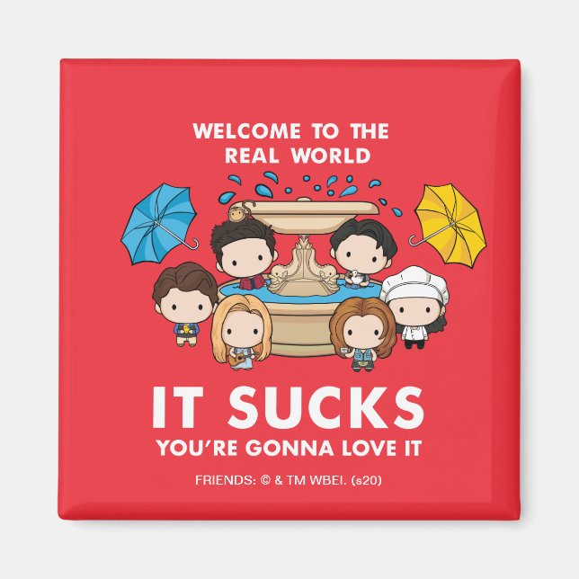 VÄNNER™ | Välkommen till Real World Chibi Magnet (Framsidan)