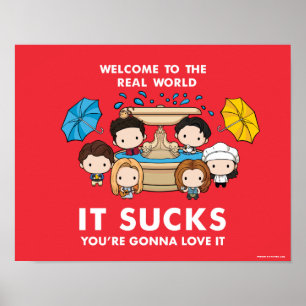 VÄNNER™ Välkommen till Real World Chibi Poster