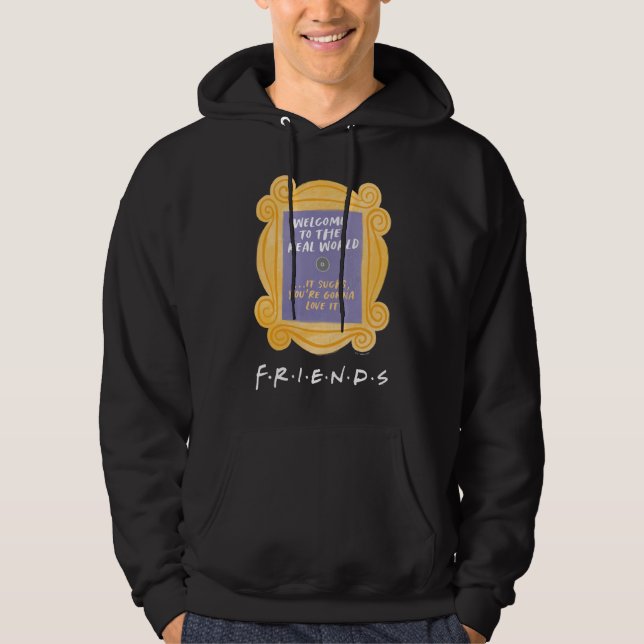 VÄNNER™ | Välkommen till Real World Quote Hoodie (Framsida)