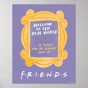 VÄNNER™ Välkommen till Real World Quote Poster