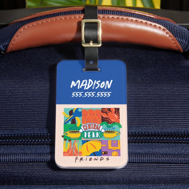 VÄNNER™ | Vibrant grafik för central profil Bagagebricka (Framsida Insitu 2)