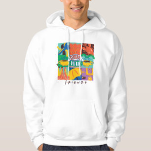 VÄNNER™ Vibrant grafik för central profil Hoodie