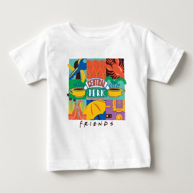 VÄNNER™ | Vibrant grafik för central profil T Shirt (Framsida)