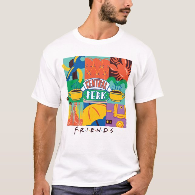 VÄNNER™ | Vibrant grafik för central profil T Shirt (Framsida)