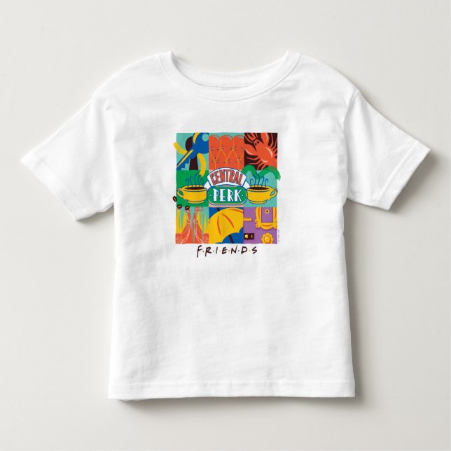 VÄNNER™ | Vibrant grafik för central profil T Shirt (Framsida)