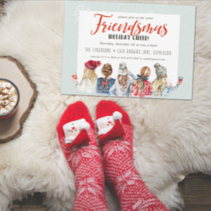 Vännernas julfirande julfest inbjudan
