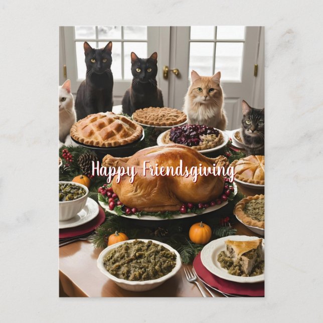 Vännernas tackfestmåltid vykort (Framsida)
