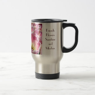 Vänners blommor solsken och mochas kaffemuggar