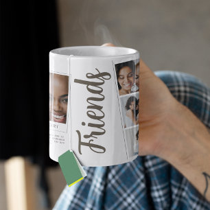 Vänners fotokollage Vänmugg Kaffemugg