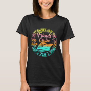 Vänners kryssning 2025 Semesterresa Kryssning Vänn T Shirt