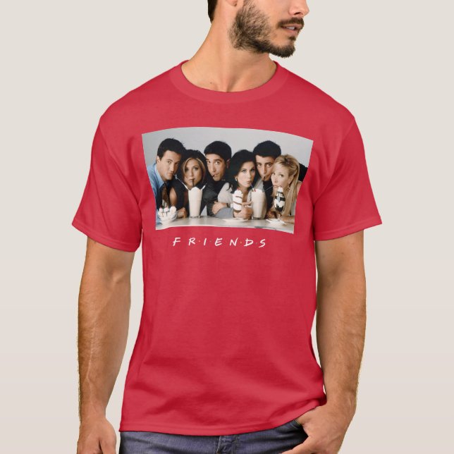 Vänners Milkshake vän T Shirt (Framsida)