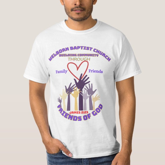 Vänners och familjedags T-shirt (Framsida)