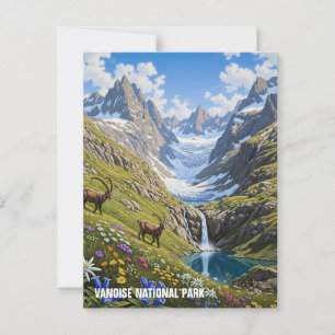 Vanoise National Park Frankrike Travel Vykort