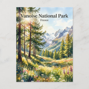 Vanoise nationalpark Frankrike Vykort