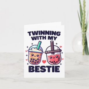 Vänortssamarbete med min Bestie Boba Tea Girls Spi Kort