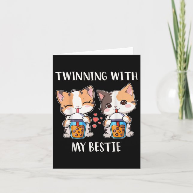 Vänortssamarbete med mina Bestie, vänner, vänner,  Kort (Framsida)