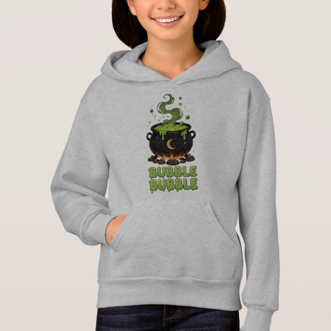 VANOSTÈ Bubble Bubble Cauldron Grafik | Halloween T Shirt (Framsida)